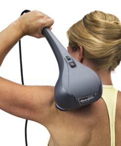 Thumper Sport Percussive Massager - Deep Tissue Home use Massager for Muscles, Back, Shoulders, Legs, arms. Portable percussive Therapy Action Electric Handheld Massager with Long Handle 1 Count (Pack of 1) 11 91OeXfUQPBL