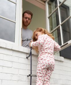 First Alert Two-Story Fire Escape Ladder, Steel, Anti-Slip, EL52-2, Black 31 91OhScoRwFL