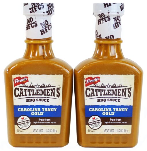 Cattlemen's Carolina Tangy Gold BBQ Sauce, 18 Oz (Pack of 2)