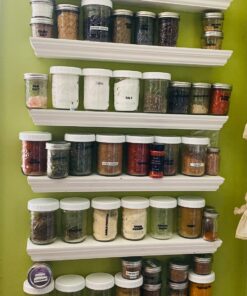 Cornucopia Wide Mouth Plastic Mason Jar Lids (24-Pack Bundle); 2 Dozen Unlined White Ribbed Lids, 86-450 Size 24 Lid Basic Set w/ Lids Only 29 91OtVfhNJqL