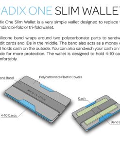 Radix One Slim Wallet - Minimalist Ultralight Polycarbonate Money Clip Black/Black 38 91Ox5KAwSHL