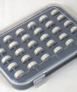 Alternative view of Premium Bobbins Box Case with 30 Premium Style SA156 Bobbins Organizer Size A Prewound Bobbins Made for All Brother Sewing Machines