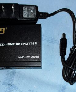 ViewHD 2 Port 1x2 Powered HDMI 1 in 2 Out Mini Splitter for 1080P & 3D | Model: VHD-1X2MN3D 58 91P0a8v 9SL 2