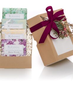 Organic Luxury Handmade 4 Bar Soap Gift Set by KEOMI NATURALS - Gift Boxed & Ready to Give - 100% Pure Essential Oils - PAMPER THEM w/LUXURY WHILE LIFTING THEIR SPIRITS 19 91P1k4DHz4L