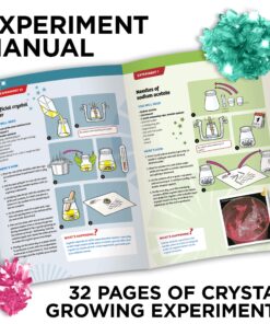 Thames & Kosmos Crystal Growing Science Kit Grow Over A Dozen Crystals with 15 Experiments, Includes Storage Case & 32 Page Color Laboratory Manual Crystal Growing Original 28 91P6jXtWtgL 1