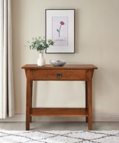 Leick Home Favorite Finds Mission, 10 in x 30 in x 28 in, Russet/Blackened Console Table 22 91P7A2ycsGL
