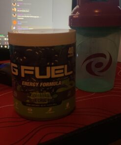 G Fuel Faze Rug Energy Powder, Sugar Free, Clean Caffeine Focus Supplement, Water Mix, Sour Blue Raspberry Flavor, with Focus Amino, Vitamin + Antioxidants Blend - 10.44 oz (40 Servings) 37 91PHj9ARrmL