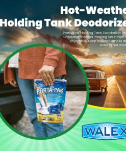 Porta-Pak Holding Tank Deodorizer Drop-Ins by Walex, Controls Unpleasant Odors Even at Extreme Temperatures, Commercial Strength, Fresh Fragrance, Made In The USA, 10 Treatments 23 91Pg1oUCB1L