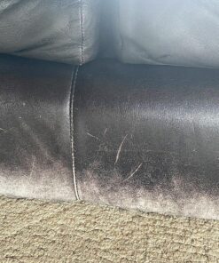 The Original Leather Recoloring Balm by Furniture Clinic - 16 Color Options - Leather Repair Kit for Furniture - Restore Couches, Car Seats, Clothing - Non-Toxic Leather Repair Cream (Black) Black 47 91PgivPAMvL