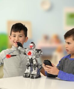Alternative view of Play22 Remote Control Robot Toy - Robots for Kids Superb Fun Toy - Toy Robot Shoots Missiles Walks Talks & Dances with Flashing Lights 10 Functions - Best RC Robot Gift for Boys and Girls -Original