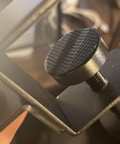 6amLifestyle Headphone Headset Holder Hanger, Universal Metal Gaming Headphones Stand Mount Under Desk Hook Clip with Adjustable Clamp for All Headsets, Black Normal 34 91Po8m4pGCL