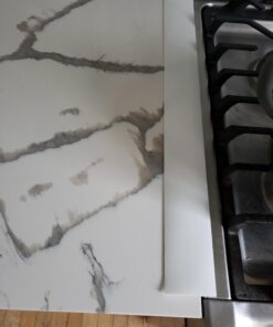 Silicone Stove Counter Gap Cover by Kindga, 21" Easy Clean Gap Filler Sealing Spills Between Kitchen Counter, Appliances,Stovetop, Oven, Washing Machine, Washer, Dryer Set of 2 (White) 21" White 23 91PzG1gAzSL