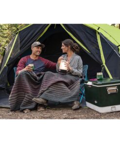 Coleman Carlsbad Dark Room Camping Tent with Screened Porch, 4/6 Person Tent Blocks 90% of Sunlight and Keeps Inside Cool, Weatherproof Tent with Easy Setup and Screened-In Porch 6-person 41 91PzWj4oiOL