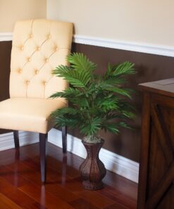 Nearly Natural 6661 Areca Palm with Urn Silk Plant,Green,35" x 12" x 12" 19 91Q 8gvxV6L