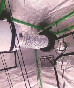 VIVOSUN 6 Inch 440 CFM Inline Fan with Speed Controller, 6 Inch Carbon Filter and 8 Feet of Ducting, Air Filtration Combo for Grow Tent Ventilation Silver 36 91Q gzzUmOL