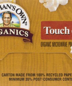 Newman's Own Organics Microwave Popcorn, Touch of Butter, 8.4oz (Pack of 12) 8.4 Ounce (Pack of 12) 10 91Q1MvCWdZL
