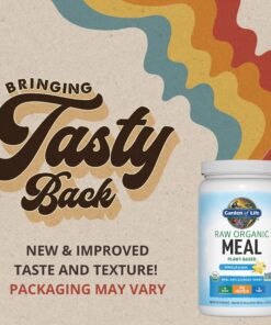 Garden of Life Vegan Protein Powder - Raw Organic Meal Replacement Shakes - Vanilla - Pea Protein, Greens and Probiotics for Women and Men, Plant Based Dairy Free All in One Shake, 28 Servings 2.32 Pound (Pack of 1) 32 91Q2SrKTLL