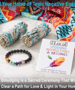 JL Local White Sage Smudge Sticks Bundles Gift Set - California Sage - Smudging & Cleansing Wands (2 Pack) 2 Pack 22 91QJu0wIyCL