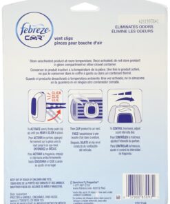 Febreze Car Vent-Clip Air Fresheners - 4 Pack (Linen & Sky)0.06 FL.OZ 4 Count Linen 6 91QRN1XbVTL