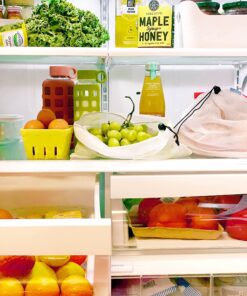 purifyou Reusable Produce Bags, Heavy Duty Double Stitched Washable Mesh Grocery Bag with Drawstring, Ideal for Farmers Market, Beach, and Refrigerator Storage, Set of 9 (XL, Large, Small) Set of 9 Mixed 31 91QSVjFRGES