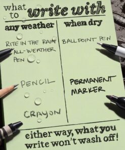 Rite In The Rain Weatherproof Top Spiral Notebook, 4" x 6", Green Cover, Universal Pattern, 3 Pack (No. 946-3) 15 91QUXpfh5lL