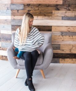 Baby Car Seat Cover Canopy and Nursing Cover Multi-Use Stretchy 5 in 1 Gift "The Harbor" by Copper Pearl 18 91QYHrkla1L