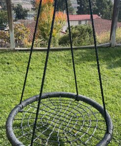 M & M Sales Enterprises MM00124Web Riderz Outdoor Swing N' Spin- Safety Rated to 600 lb, 39 inch Diameter, Adjustable Hanging Ropes, Ready to Hang and Enjoy as a Family, Black 57 91QZkKvejsL