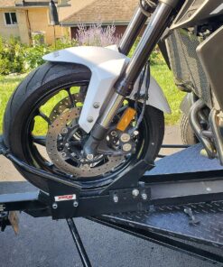 Extreme Max 5001.5010 Motorcycle Wheel Chock, Black Standard 52 91QeU7RBmaL