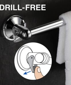 Hotel Spa AquaCare Series Insta-Mount 18" Towel Bar 18 Inch 24 91QgJhK4bpL