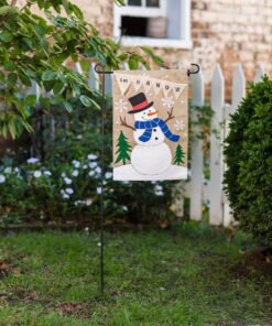 Evergreen Flag Embroidered Let It Snow Burlap Garden Flag - 12.5 x 18 Inches Outdoor Decor For Homes and Gardens 12 91Qnev7bPOL