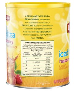 Lipton Iced Tea Mix, Raspberry, Makes 10 Quarts (Pack of 6) 17 91QsfTLkZ3L