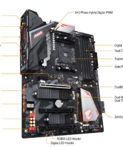 GIGABYTE B450 AORUS PRO Wi-Fi (AMD Ryzen AM4/ATX/M.2 Thermal Guard with Onboard Wi-Fi/HDMI/DVI/USB 3.1 Gen 2/DDR4/Motherboard) 23 91QtVLh5TML