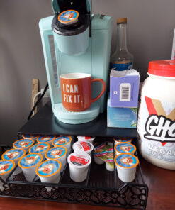 Home-It K Cup Holder for Counter - Storage Drawer for Keurig K-Cup Coffee Pod Organizer - Metal Designed K-Cup Storage, 42 Pod Capacity Compact Under Coffee Pot 41 91QvDEvuPL