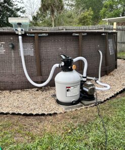 XtremepowerUS 3,100GPH Swimming Pool 16" Sand Filter 3/4 HP Pool Pump w/ Timer 15,000GAL Above Ground Pool Set 16" Sand Filter W/ Pump 39 91QzqttxYIL