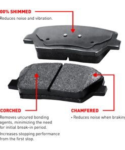 R1 Concepts Eline Drilled Slotted Brake Rotors + Ceramic Pads Kit Bmw 323,325,328, (E46) 28 91QzsfUJKAL