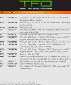 Truglo TFO Tritium & Fiber-Optic Handgun Sight Snag-Resistant Glowing Front & Rear Night Sights, Compatible with Springfield Armory XD Series Yellow Rear Sight 28 91R1jOSqGL 7