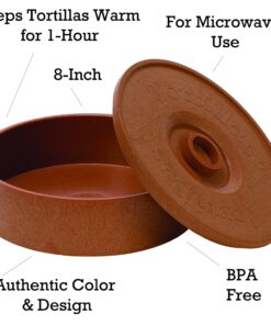 IMUSA USA Microwave Tortilla Warmer, 1 Pack, Brown 31 91R2u7RYssL