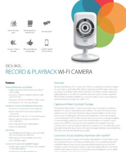 D-Link Record & Playback Wi-Fi Camera with Remote Viewing (DCS-942L) (Discontinued by Manufacturer) Day/Night + SD 20 91R60UzAL