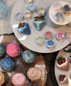 Bakell Pink Rose Tinker Dust®, 5 Gram | KOSHER Certified | 100% Edible Glitter | Cakes, Cupcakes, Cake Pops, Drinks, Glitter & Dusts (Pink Rose) 15 91R6q5684RL