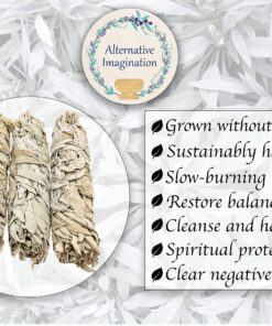 Alternative view of Alternative Imagination Premium California White Sage Smudge Sticks (9 Inch), 3 Pack, Packaged in USA Large