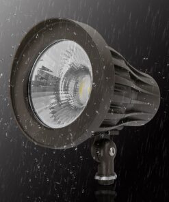 GKOLED 20W Bullet/Round Outdoor Spotlight, Narrow Beam Angle Light, 2500 Lumens Aluminum Waterproof Flag Pole Light, 5000K Daylight White, 120-277V AC, UL Listed and DLC Qualified, 5 Years Warranty 20 Watts 5000K 20° 13 91RLMfRS6L