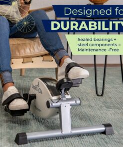 DeskCycle Under Desk Bike Pedal Exerciser - Mini Exercise Bike Desk Cycle, Leg Exerciser for Physical Therapy & Desk Exercise - Adjustable Leg and Standard Versions White Standard Height 29 91RPVGQgfUL 1