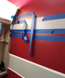 STIKK Painters Tape - 3pk Blue Painter Tape - 1 inch x 60 Yards - Paint Tape for Painting, Edges, Trim, Ceilings - Masking Tape for DIY Paint Projects - Residue-Free Painting Tape 3 Pack 36 91RWbzTUp5L