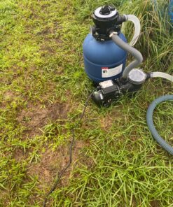 XtremepowerUS 13" Sand Filter 3/4HP Pool Pump 2400GPH High-Flow Above Ground Pool Set with Stand 25 91RY3N2j L