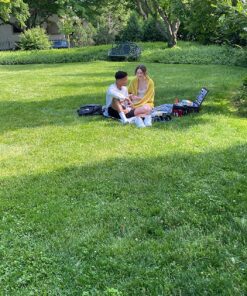 Wicker Picnic Basket for 2 with Waterproof Picnic Blanket, Picnic Set for 2 with Sand-Proof Beach Mat,Willow Hamper Service Gift Set for Camping and Outdoor Party Best Gift 15.4" For 2 63 91RhI52YNPL