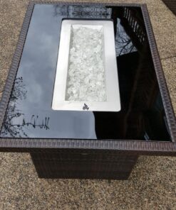 Outland Living 401 Series - 44-Inch Outdoor Propane Gas Fire Table, Espresso Brown/Rectangle 54 91RoUpJdDhL