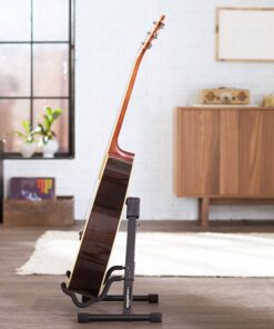Amazon Basics Adjustable Guitar Folding A-Frame Stand for Acoustic and Electric Guitars with Non-Slip Rubber and Soft Foam Arms, Fully Assembled 37 91RoVJ3xSDL