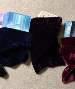 Paper Mart Tarot Rune Bag Bundle of 4: Moss Green, Navy Blue, Purple, Wine 6" x 9" 30 91Rv7ZrbA3L