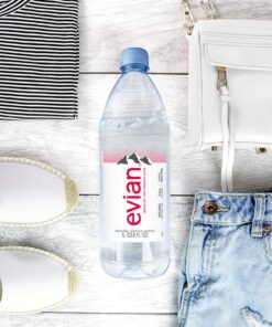 evian Natural Spring Water 500 mL/16.9 Fl Oz (Pack of 6), Bottled Naturally Filtered Spring Water in Individual-Sized Bottles 16.9 Fl Oz (Pack of 6) 24 91Rw5Ab77yL