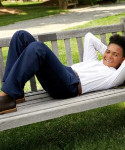 French Toast Boys' Long Sleeve Oxford Shirt (Standard & Husky) 12 White 10 91RzoHCv FL